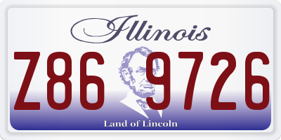 IL license plate Z869726