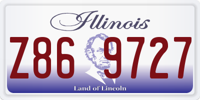 IL license plate Z869727