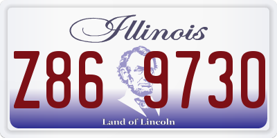 IL license plate Z869730