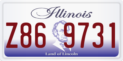 IL license plate Z869731
