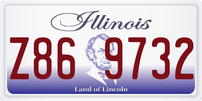 IL license plate Z869732