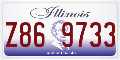 IL license plate Z869733