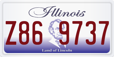 IL license plate Z869737