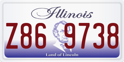 IL license plate Z869738
