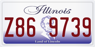 IL license plate Z869739