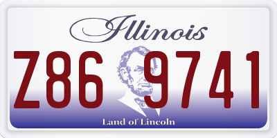 IL license plate Z869741