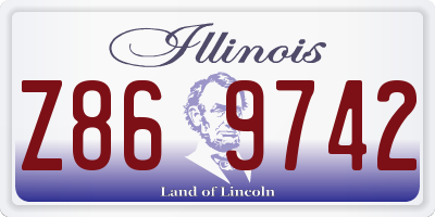 IL license plate Z869742