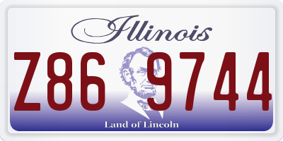 IL license plate Z869744