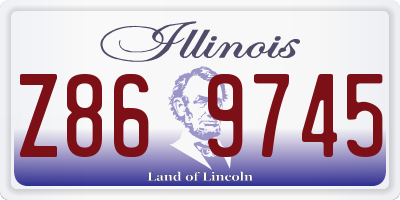 IL license plate Z869745