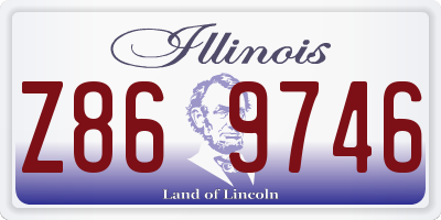 IL license plate Z869746