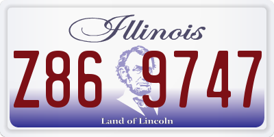 IL license plate Z869747