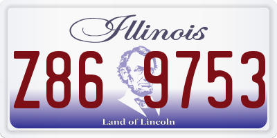 IL license plate Z869753