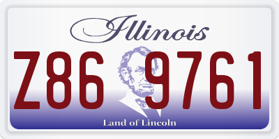IL license plate Z869761