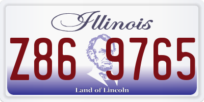 IL license plate Z869765