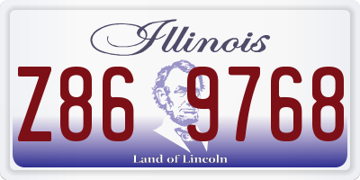 IL license plate Z869768