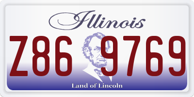 IL license plate Z869769