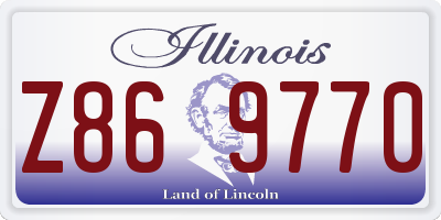 IL license plate Z869770