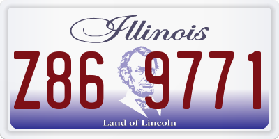 IL license plate Z869771