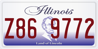 IL license plate Z869772