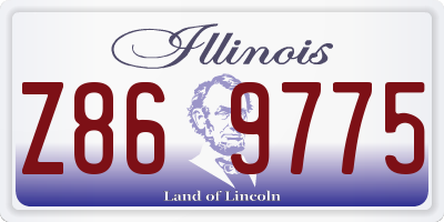 IL license plate Z869775