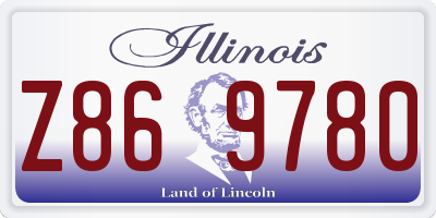 IL license plate Z869780