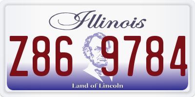 IL license plate Z869784