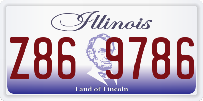 IL license plate Z869786