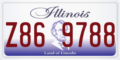 IL license plate Z869788