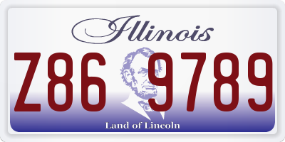 IL license plate Z869789