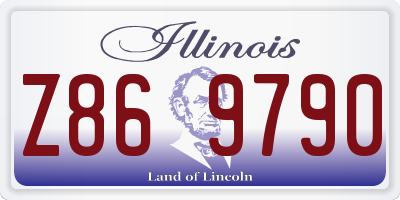IL license plate Z869790