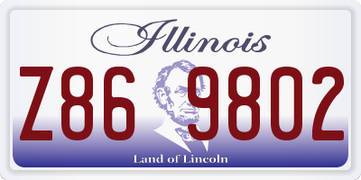 IL license plate Z869802
