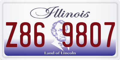 IL license plate Z869807