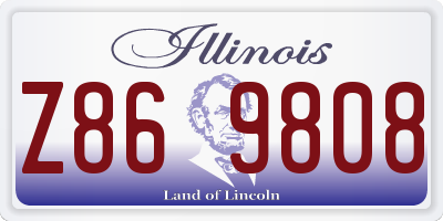 IL license plate Z869808