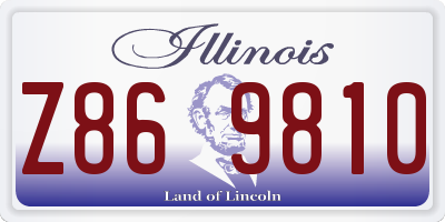 IL license plate Z869810