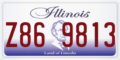 IL license plate Z869813