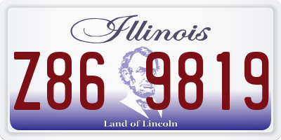 IL license plate Z869819