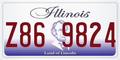 IL license plate Z869824