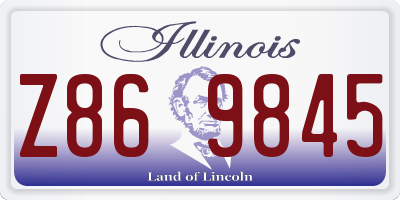 IL license plate Z869845