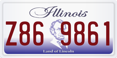 IL license plate Z869861