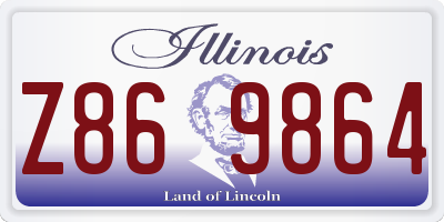 IL license plate Z869864