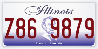 IL license plate Z869879
