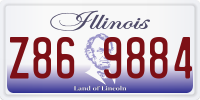 IL license plate Z869884