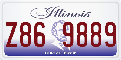 IL license plate Z869889