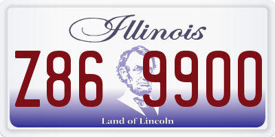 IL license plate Z869900