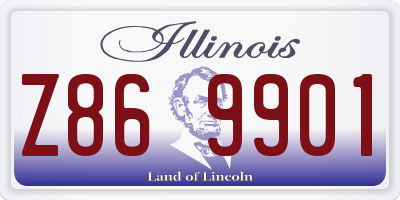 IL license plate Z869901