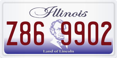 IL license plate Z869902