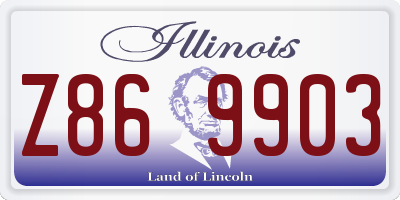 IL license plate Z869903