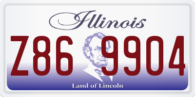 IL license plate Z869904