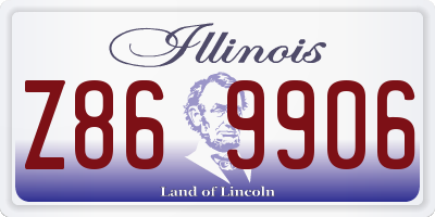 IL license plate Z869906