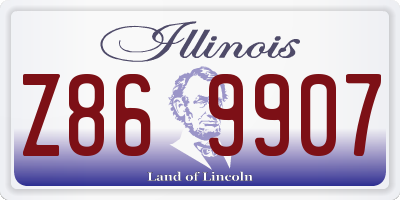 IL license plate Z869907